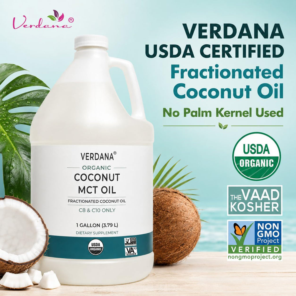 Verdana Organic MCT Oil Fractionated Coconut - 128 Fl Oz - image 2