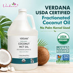 Verdana Organic MCT Oil Fractionated Coconut - 128 Fl Oz - image 2