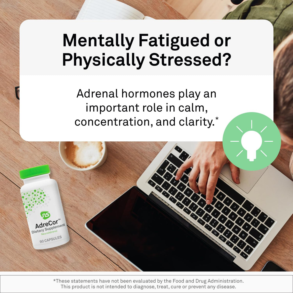 NeuroScience AdreCor Adrenal Support Supplement - 180 Capsules - image 5
