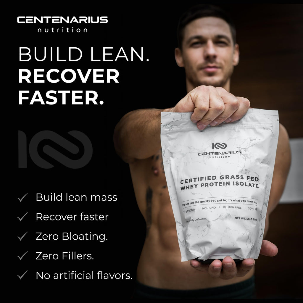 Centenarius Irish Grass-Fed Whey Protein Isolate - 500g - image 6