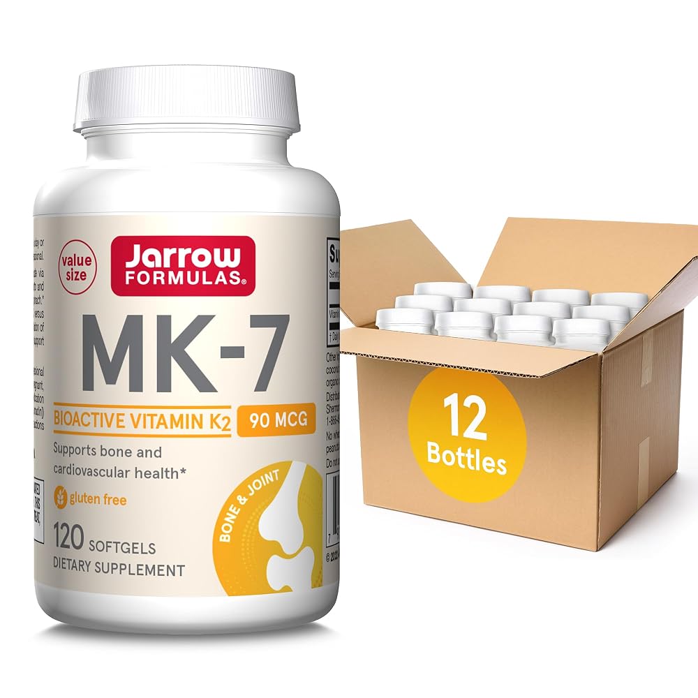 Jarrow Formulas MK-7 90 mcg - Bioactive Form of Vitamin K2 - Servings