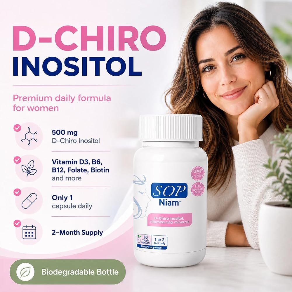 SOP NIAM D-Chiro Inositol 500mg - 60 Capsules - image 2