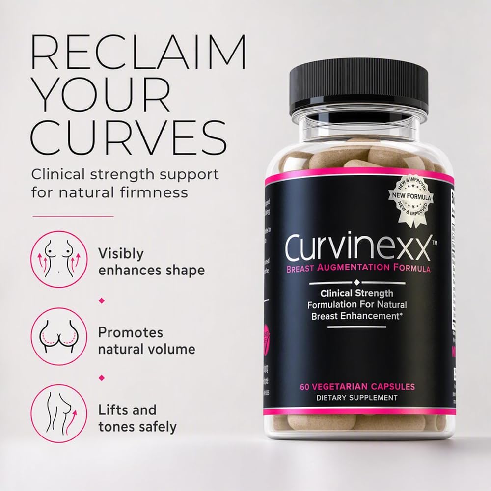 Curvinexx Natural Breast Toning Supplement - 180 Capsules - image 6