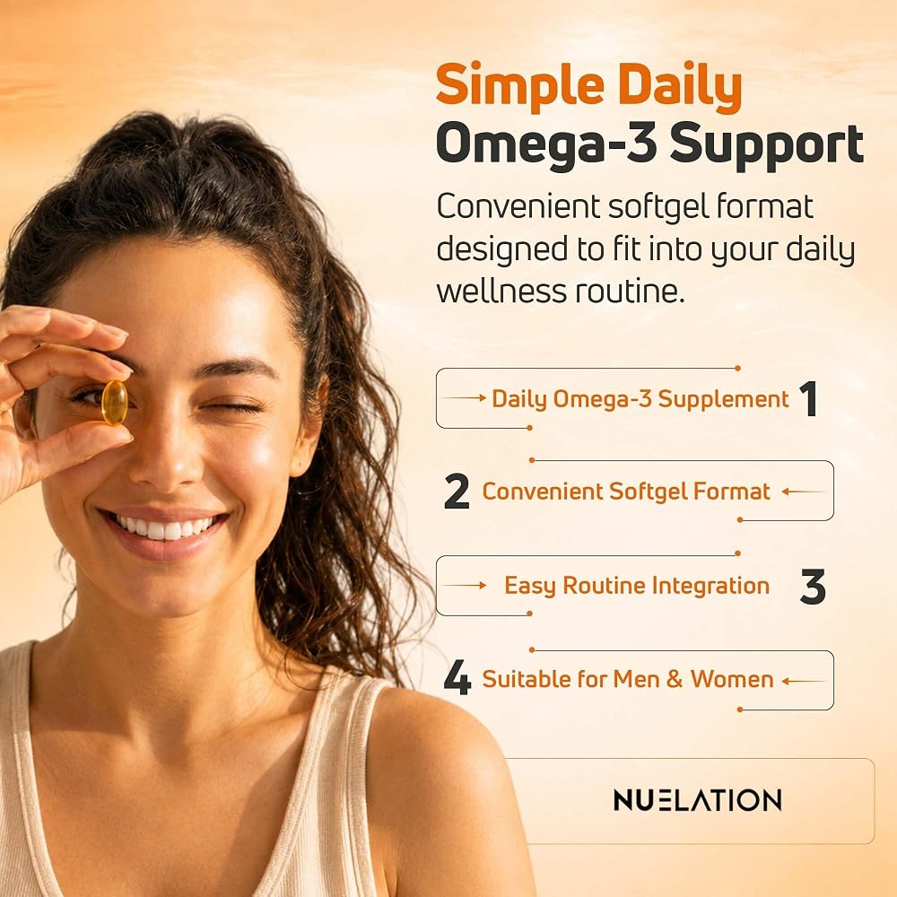 NUELATION Omega-3 Fish Oil 2000mg Heart & Brain Support - 120 Softgels - image 4