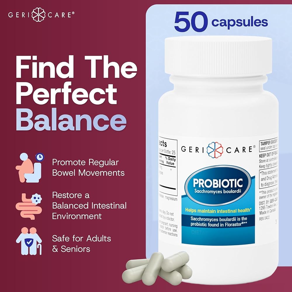 GeriCare S. Boulardii Probiotic and Digestive Health Supplement