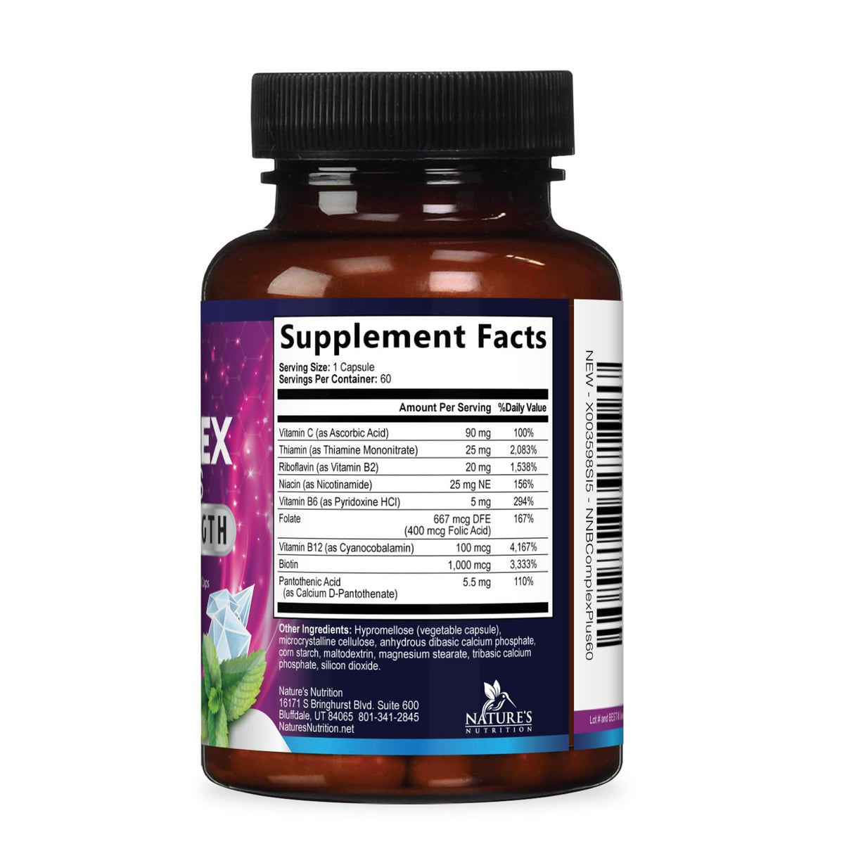 Nature's Nutrition B Complex Vitamins Capsules - Super Complete