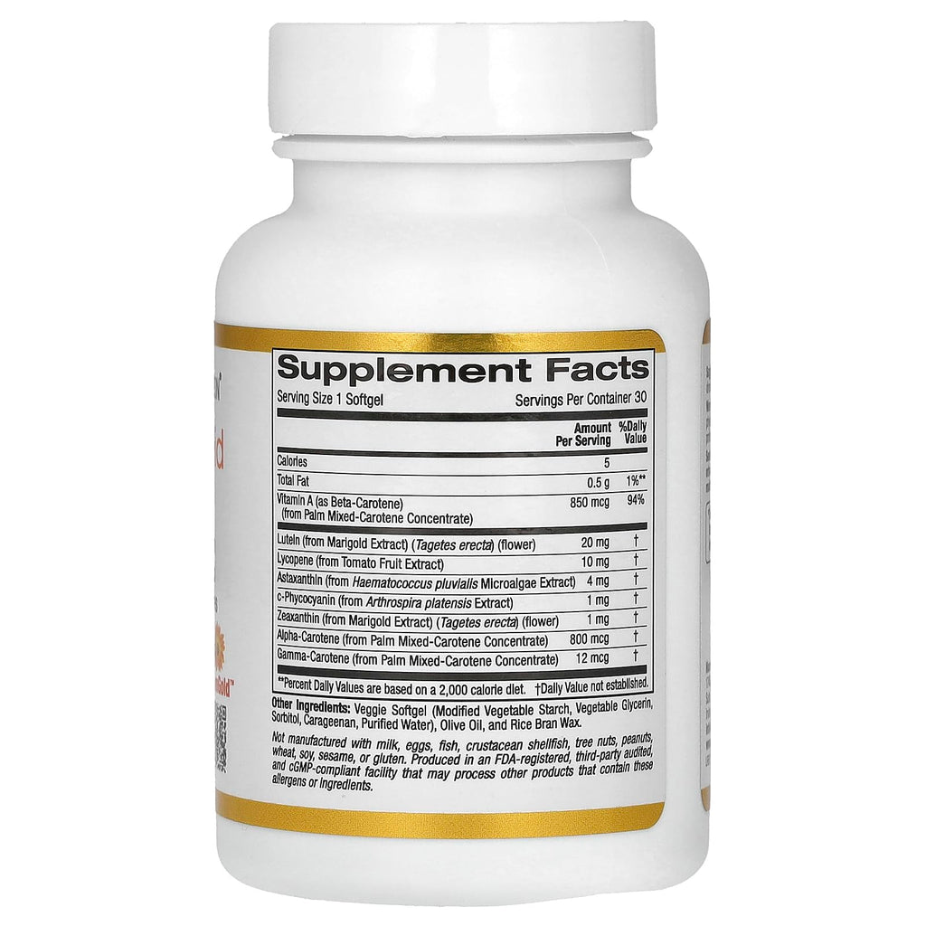 California Gold Nutrition Astaxanthin Carotenoid Complex - 30 Softgels - image 2