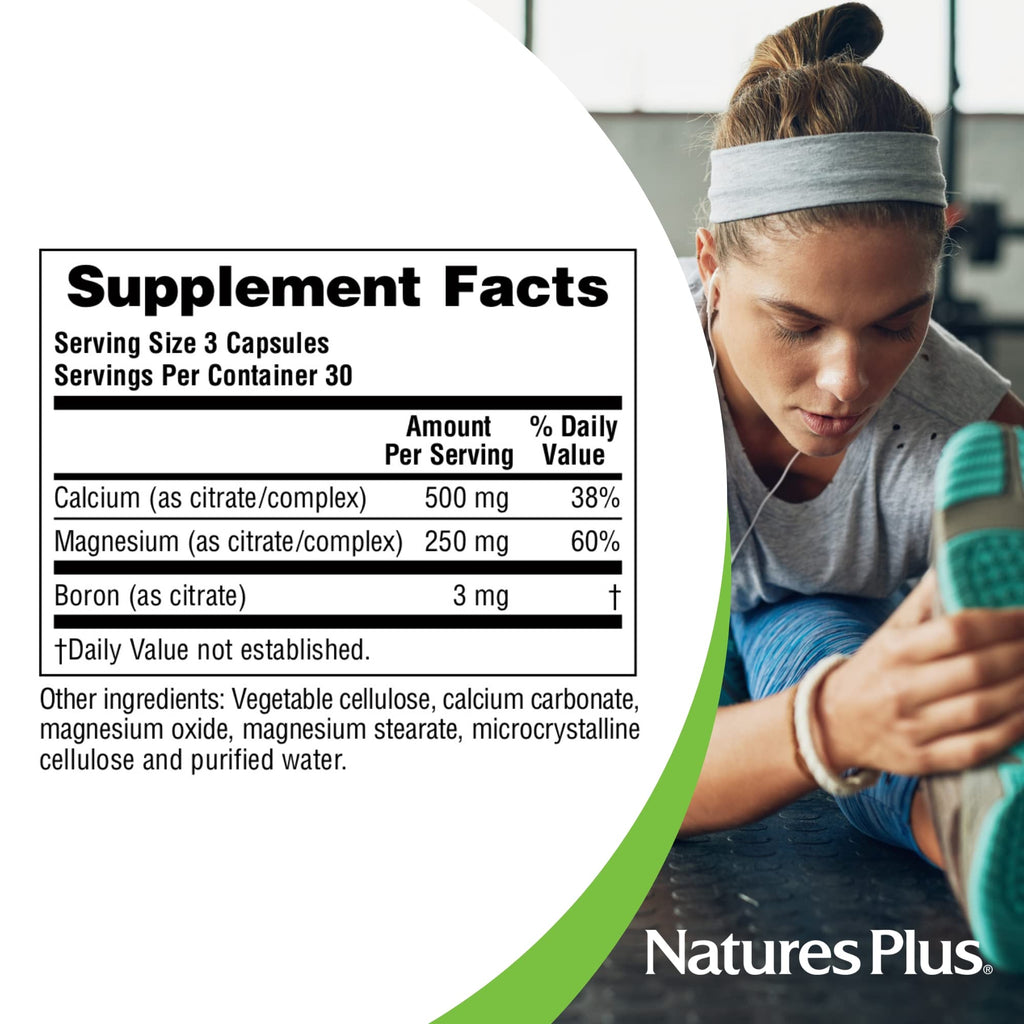 NaturesPlus Cal/Mag Citrate - 90 Vegetarian Capsules - image 5