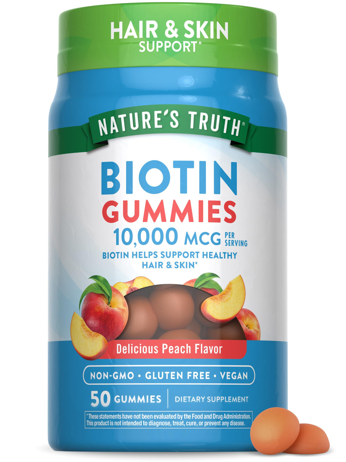 Nature's Truth Biotin Gummies 10000mcg - 50 Count