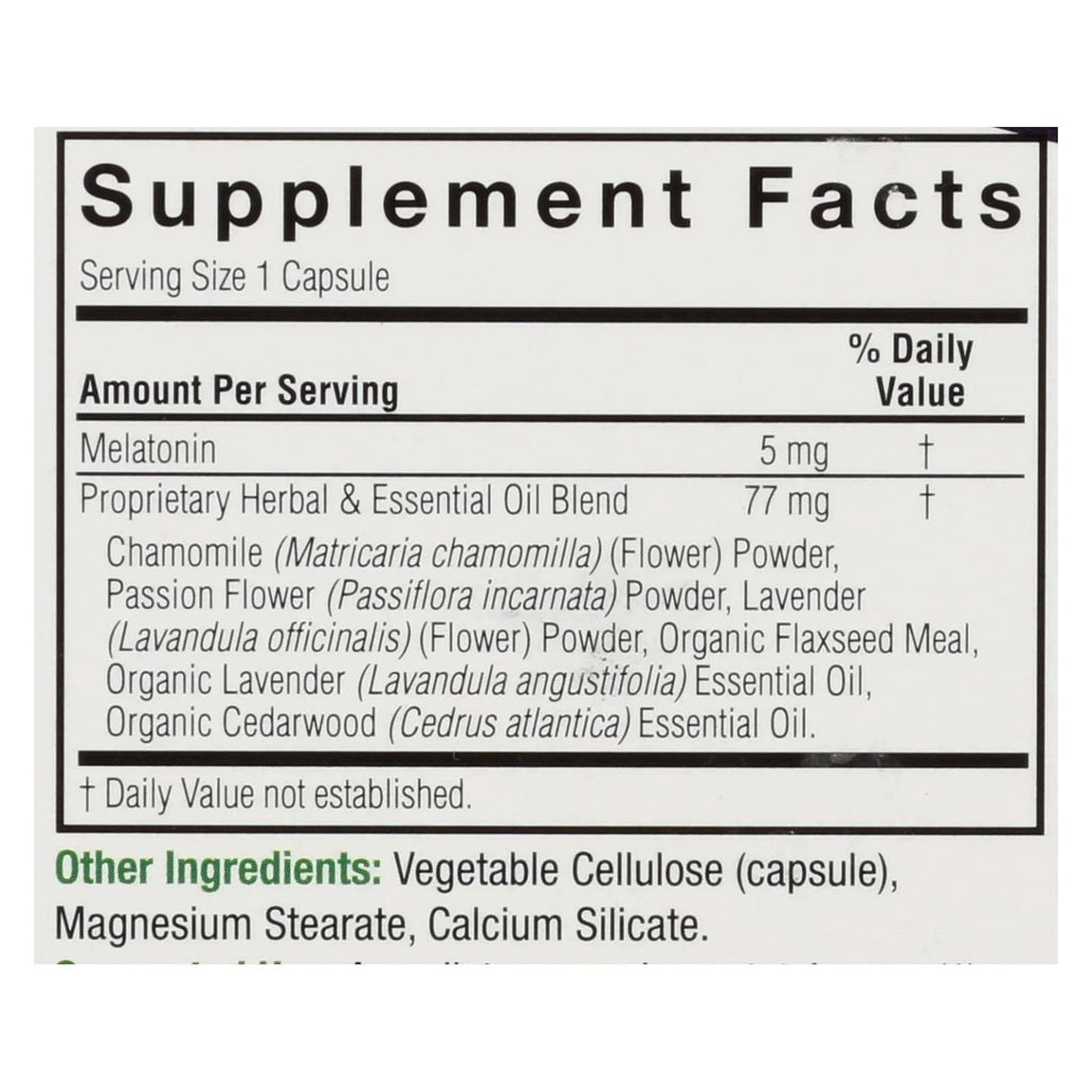 Nature's Answer Melatonin+ 5mg Sleep Support - 60 Capsules - image 2