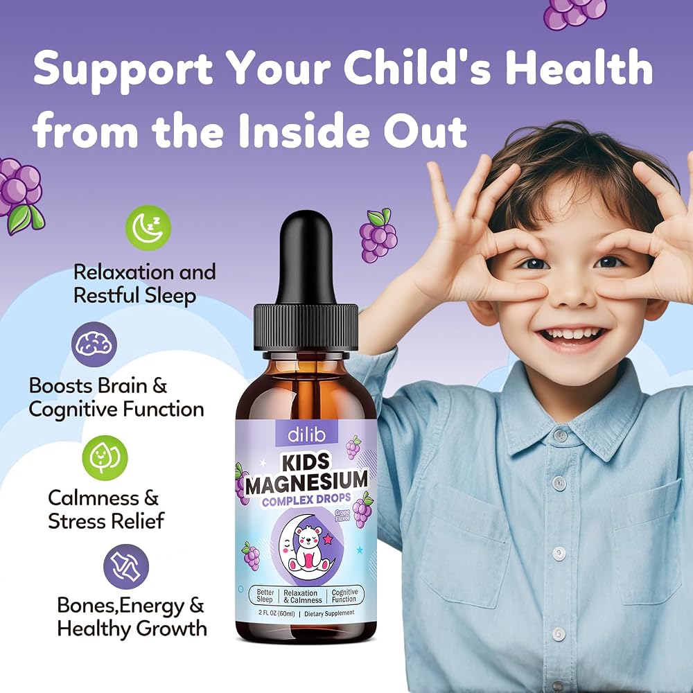 dilib Kids Magnesium Liquid Drops - Liquid Magnesium Glycinate