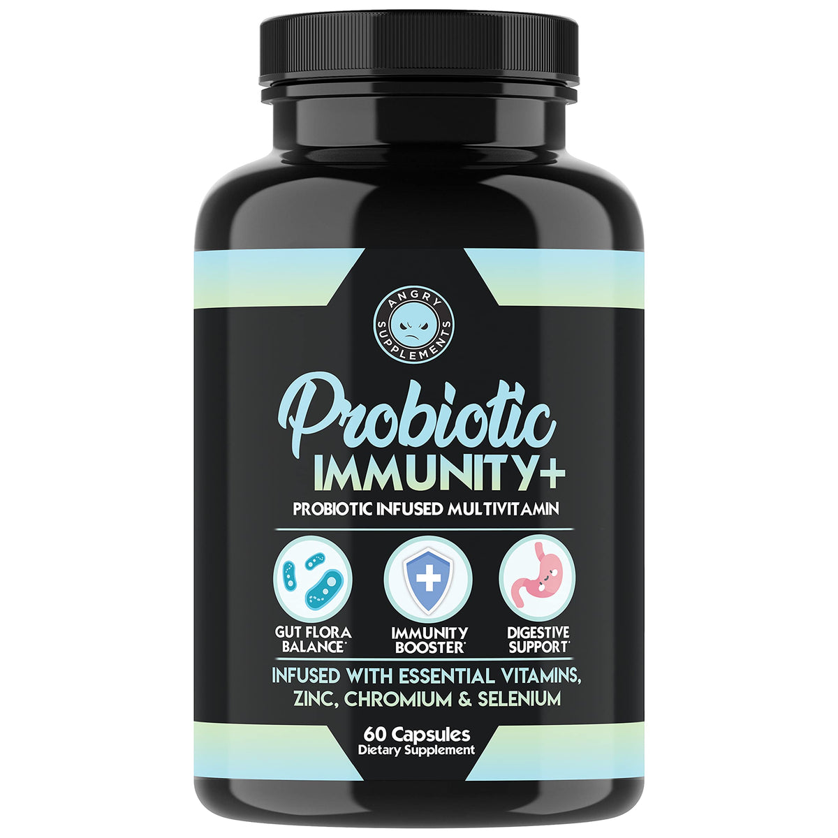 Angry Supplements Probiotic Immunity Multi-Vitamin - 60 Count