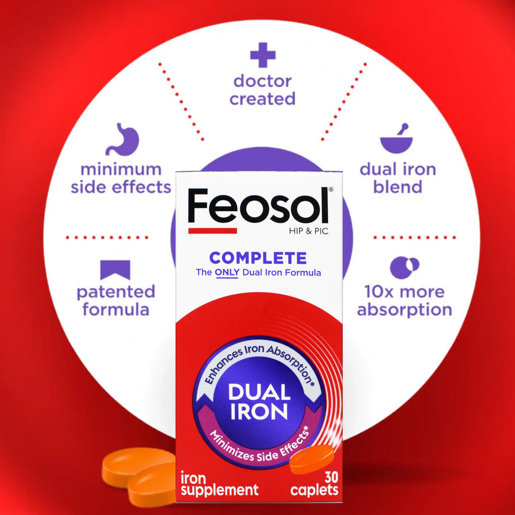 Feosol Bifera Iron Complete - 150 Caplets (Pack of 5) - image 7