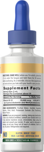 Carlyle Vitamin B12 Sublingual Liquid Drops 10,000 mcg - 2 fl oz - image 2