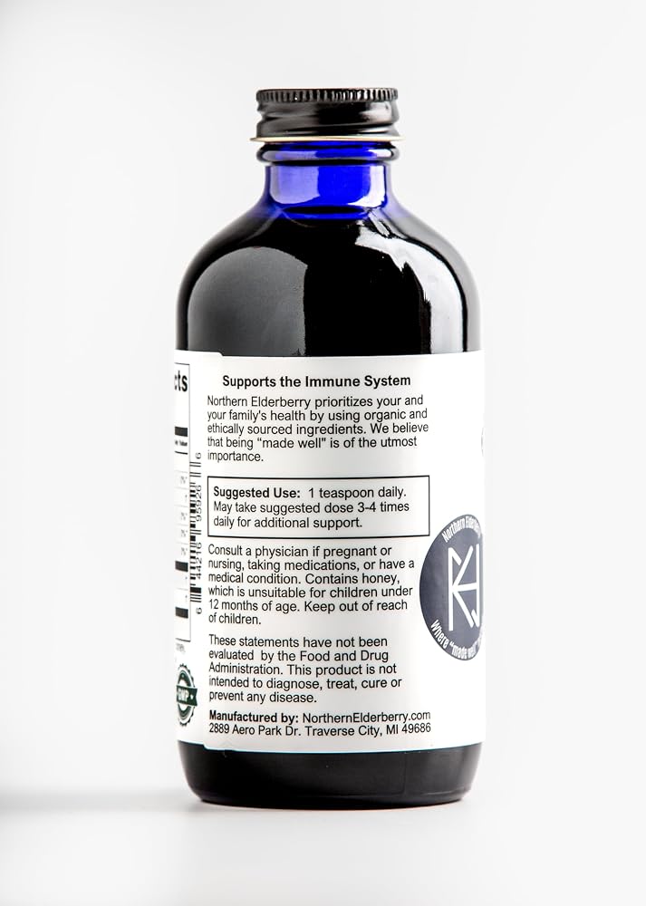 Northern Elderberry Amped Up Elderberry Syrup Immune Support - 8 Fl Oz - image 3