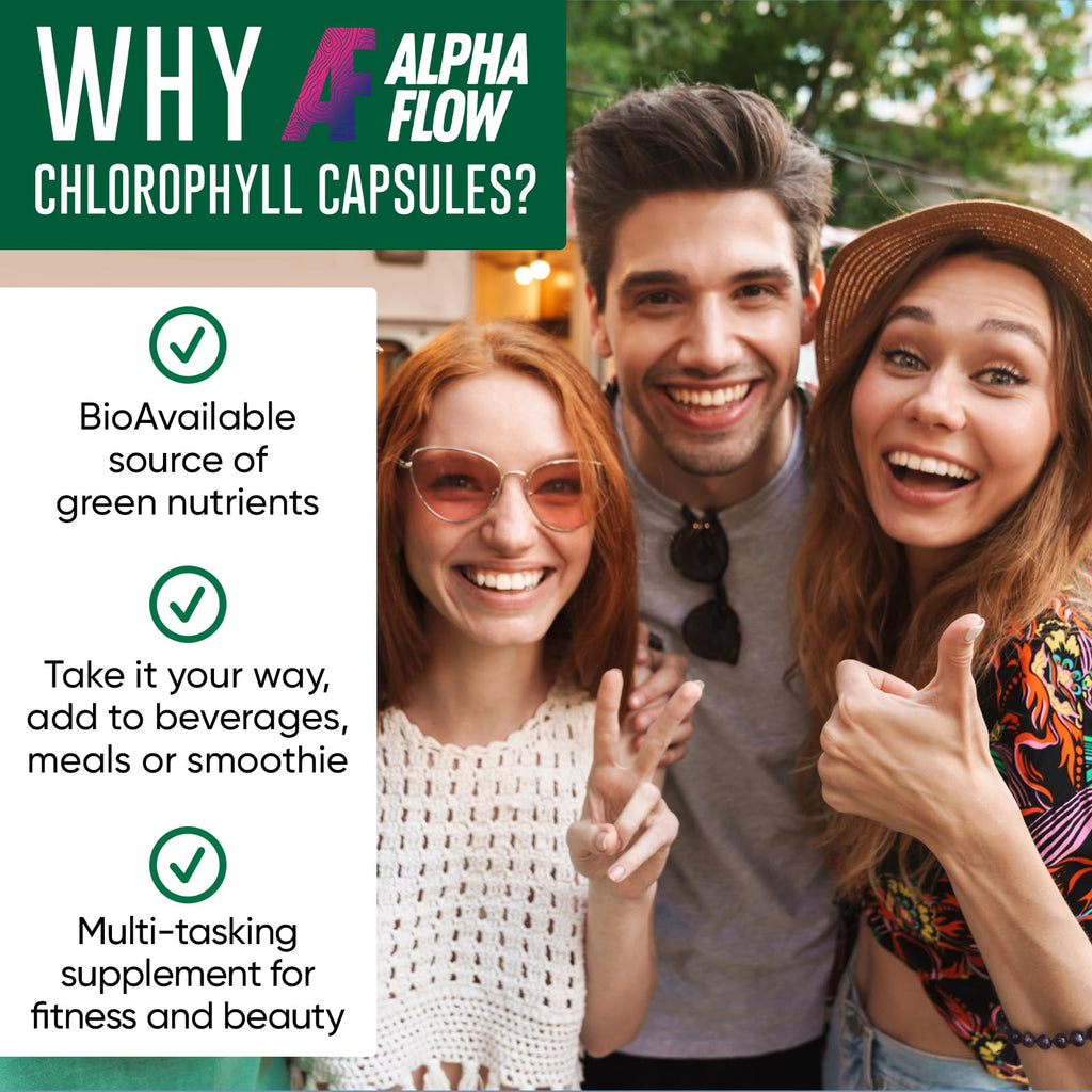 Alpha Flow Chlorophyll 600 mg Capsules - 120 Capsules - image 7