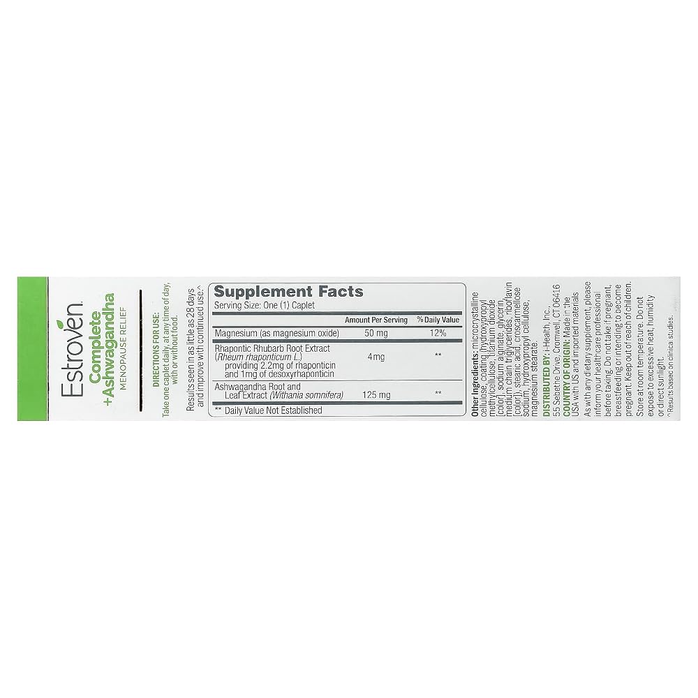 Estroven Complete Ashwagandha Menopause Relief - 30 Caplets - image 2