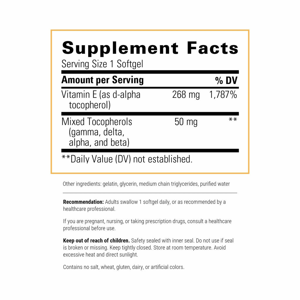 Integrative Therapeutics Vitamin E Antioxidant Supplement - 60 Softgels - image 2