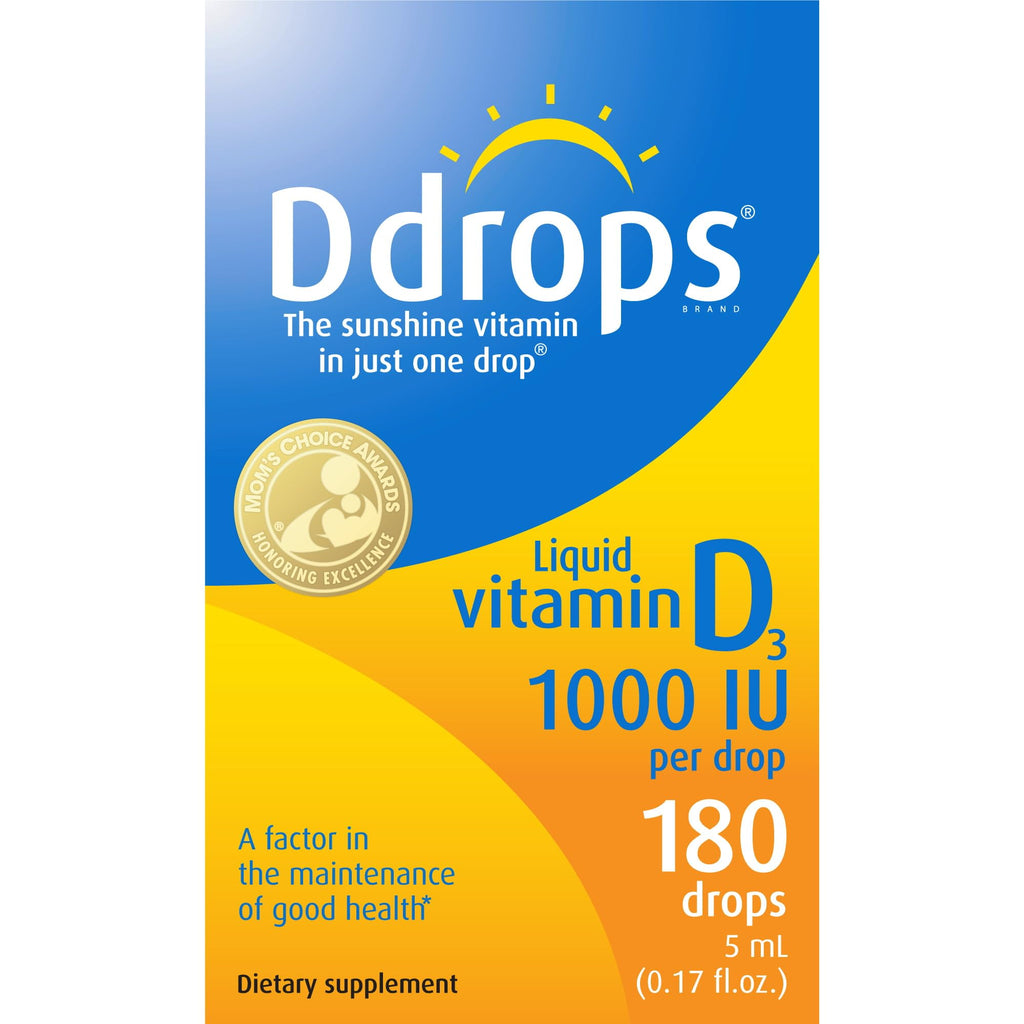 Ddrops VIT D,1000 Iu,180 Drops