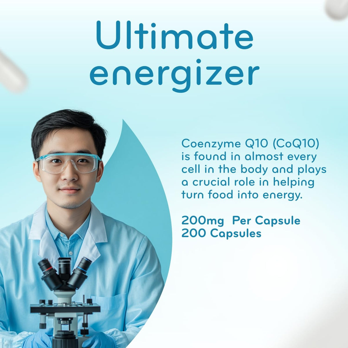 Clear Formulas Quick Absorption CoQ10 200mg Capsules