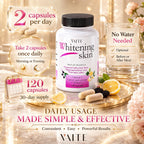VAITE Glutathione Whitening Pills Skin Support - 120 Capsules - image 4