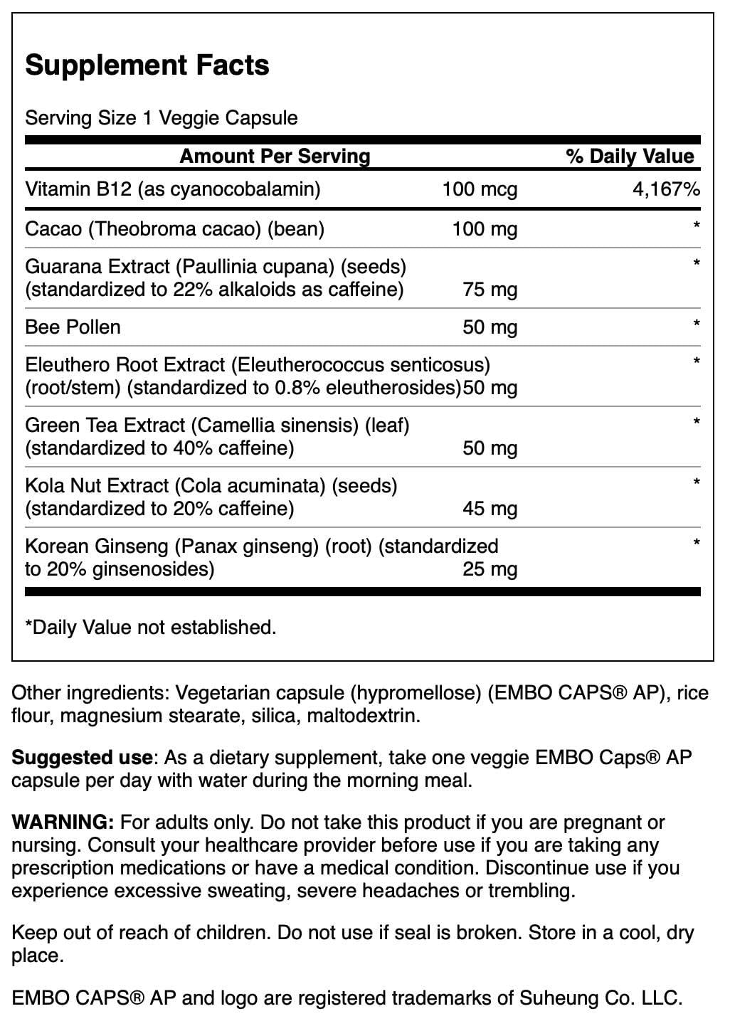 Swanson Ultra Energy Boost Designed Release - 60 Vegetarian Capsules - image 2