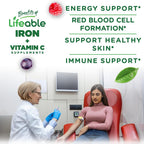 Lifeable Iron Gummies for Women and Men 20 mg - 90 Gummies - image 3
