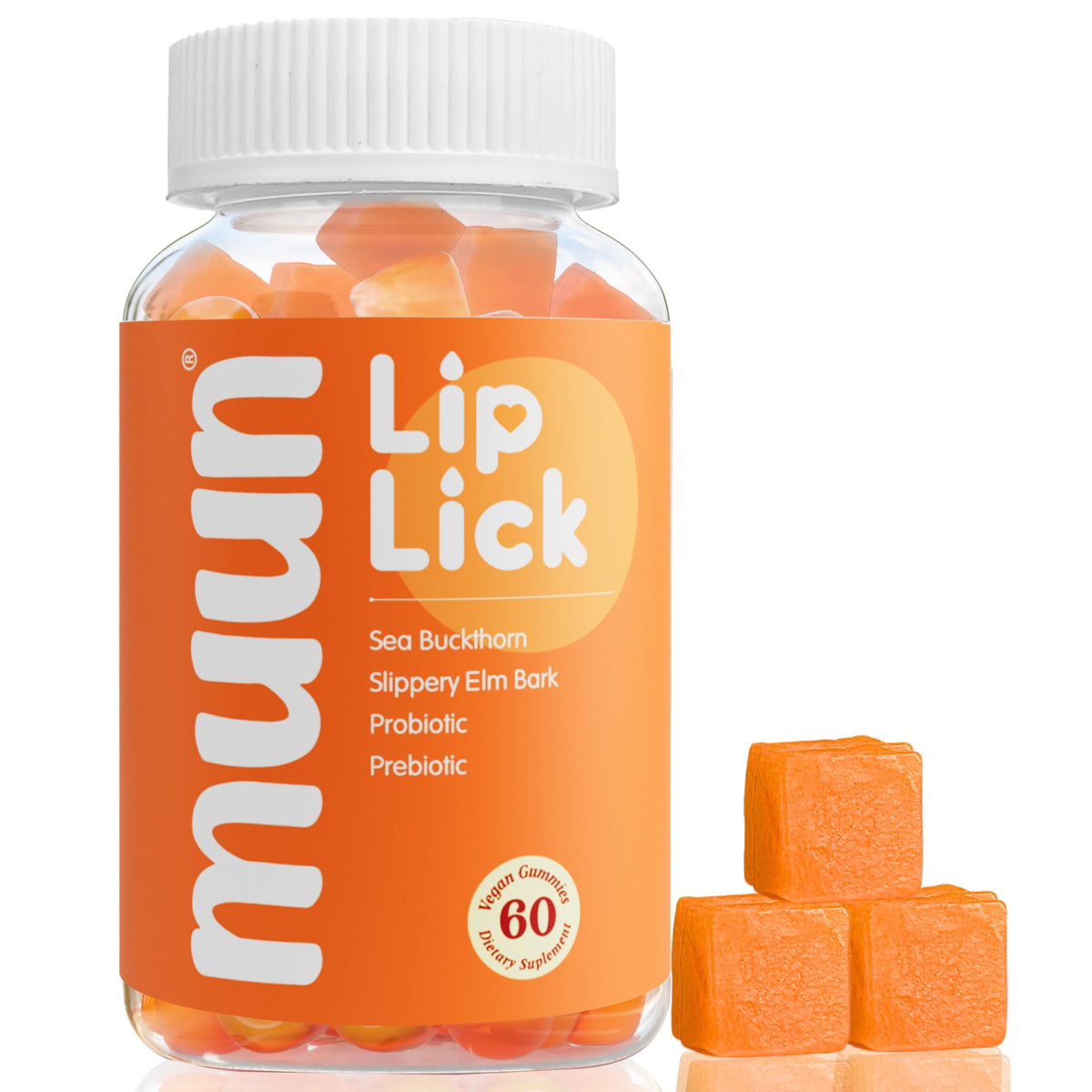 Muun Intimate Moisture Gummy with Sea Buckthorn - 60 Gummies