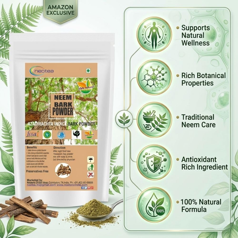 Neotea Neem Bark Powder - 300g - image 4