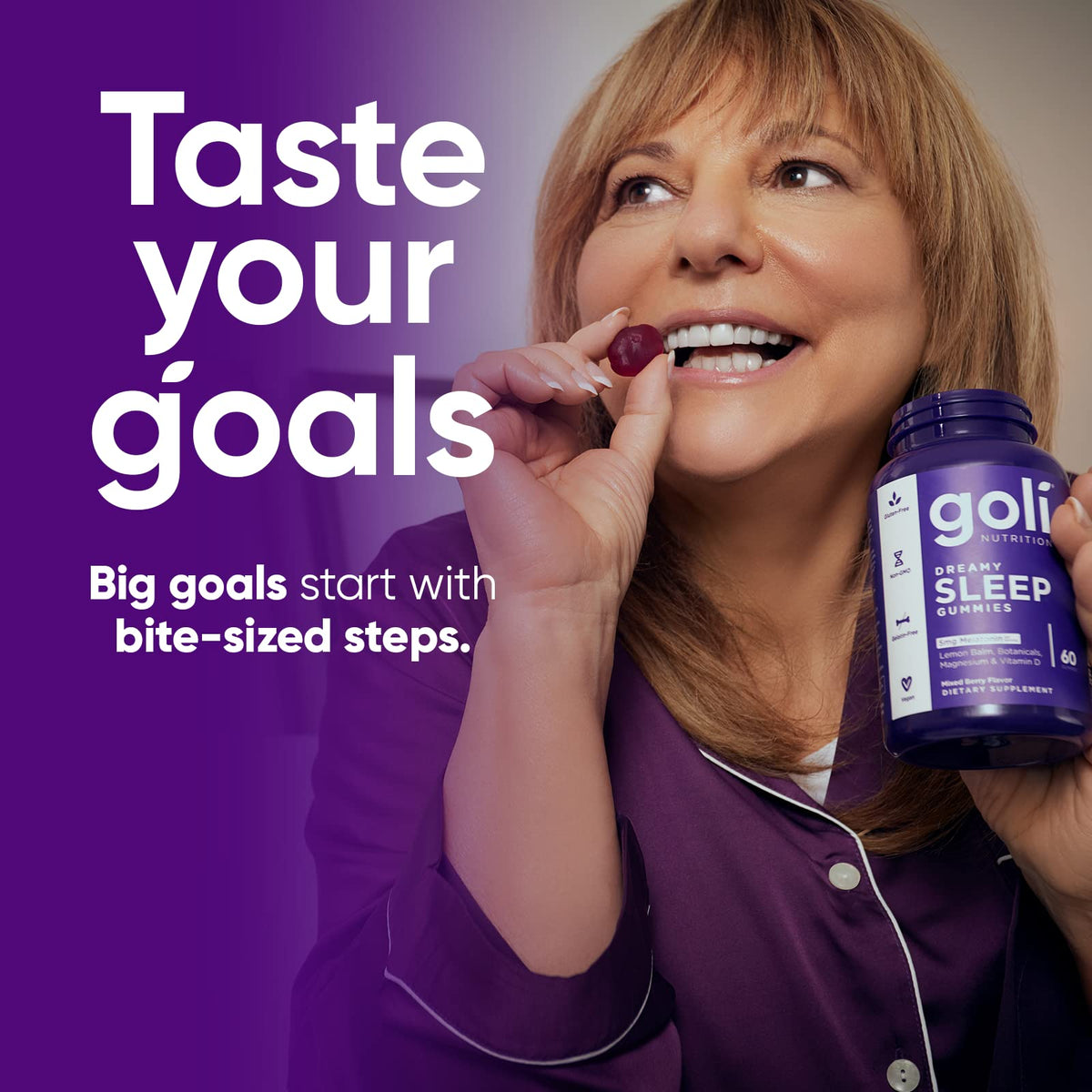 Goli Gummy Melatonin 5Mg Vegan, Glutenfree Bottle Yes