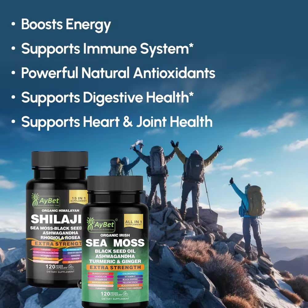AyBet Sea Moss Shilajit Combo Bundle