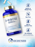 Carlyle D-Ribose Capsules 3200mg - 180 Capsules - image 4