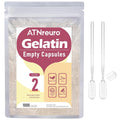 ATNreuro Size 2 Empty Gelatin Capsules - 1000 Count