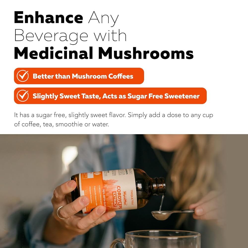 Triquetra Health Organic Cordyceps Mushroom Extract - 70% Beta