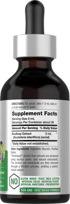 Horbäach Scullcap Herb Tincture Liquid Extract - 2 fl oz - image 2
