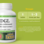 Natural Factors DGL Licorice 400 mg Digestive Support - 90 Tablets - image 3