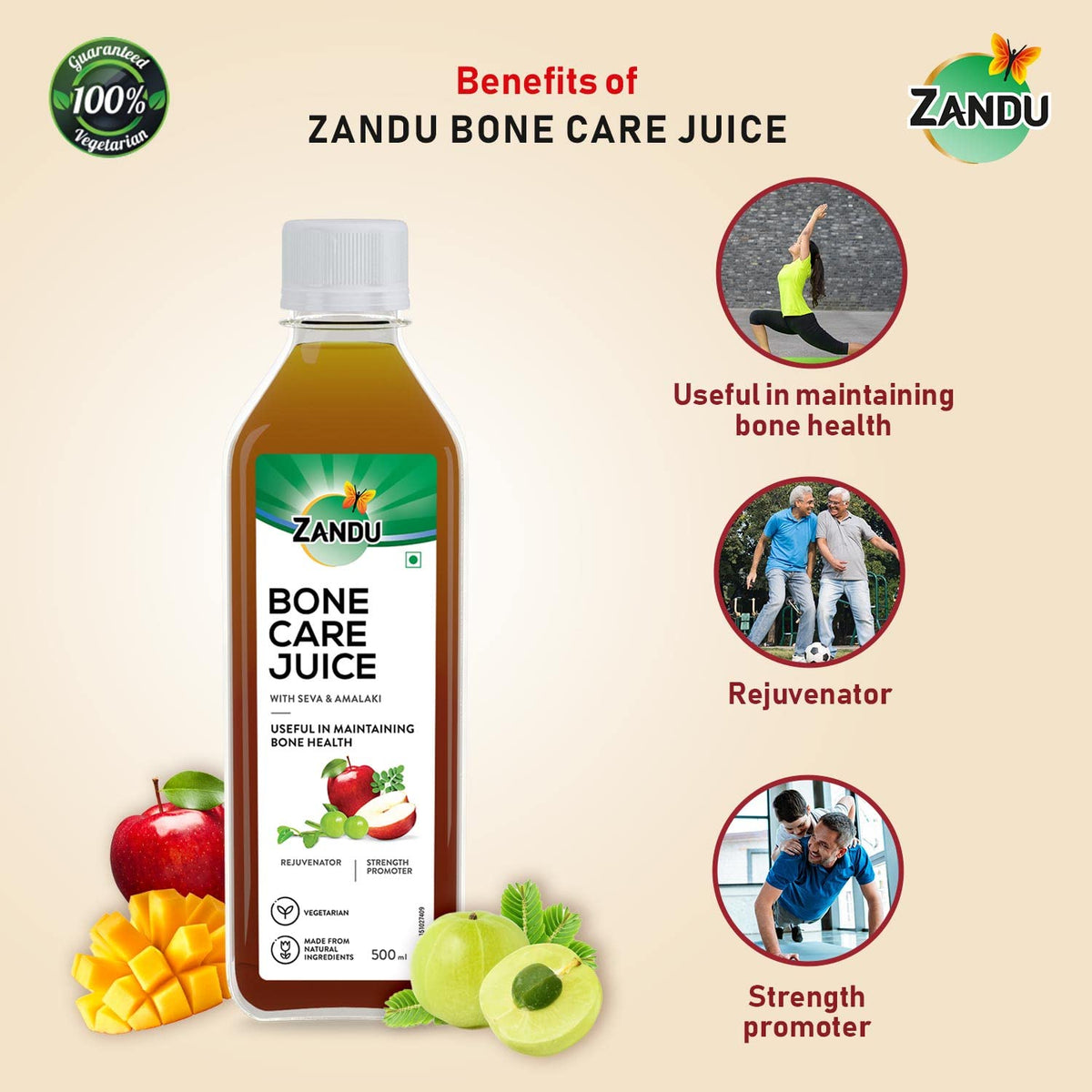 Zandu Bone Care Juice Wellness Drink - 500 ml - image 2
