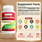 Best Naturals L-Citrulline 2000mg/Serving - Non-GMO - Gluten Free