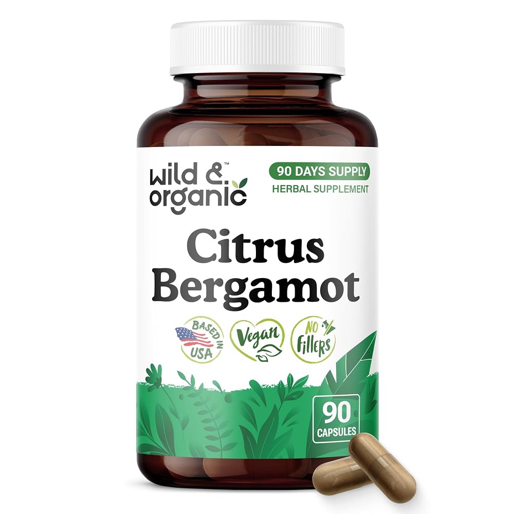 Wild & Organic Citrus Bergamot Capsules Antioxidant Support - 90 Count