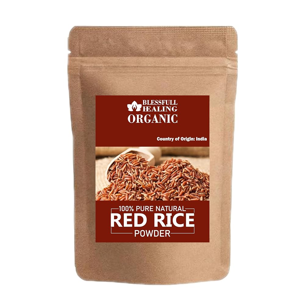 Blessfull Healing Organic Red Rice Powder 100% Pure Natural 200 Gram