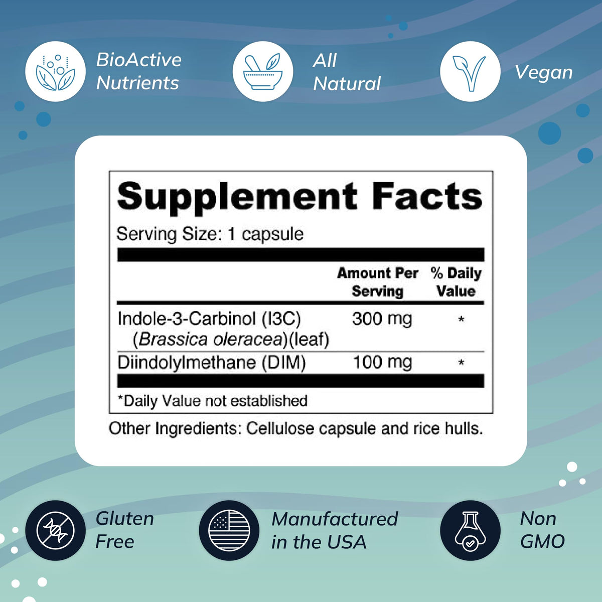 Wellness Resources I3C + DIM Capsules for Estrogen Metabolism - 60 Capsules - image 3