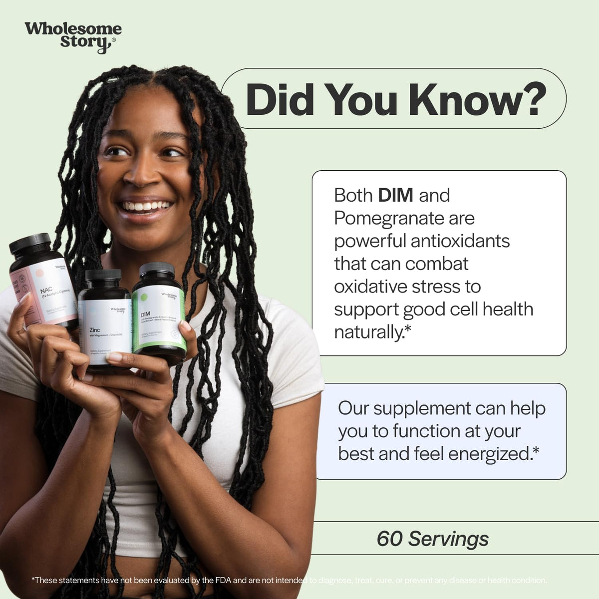 Wholesome Story DIM Supplement for Hormone Balance - 60 Capsules - image 5