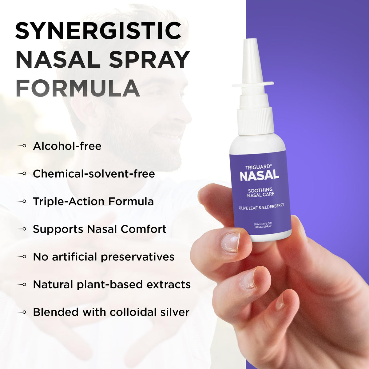 Oxygen Nutrition TriGuard Plus Colloidal Silver Nasal Spray - 2 Fl Oz - image 5