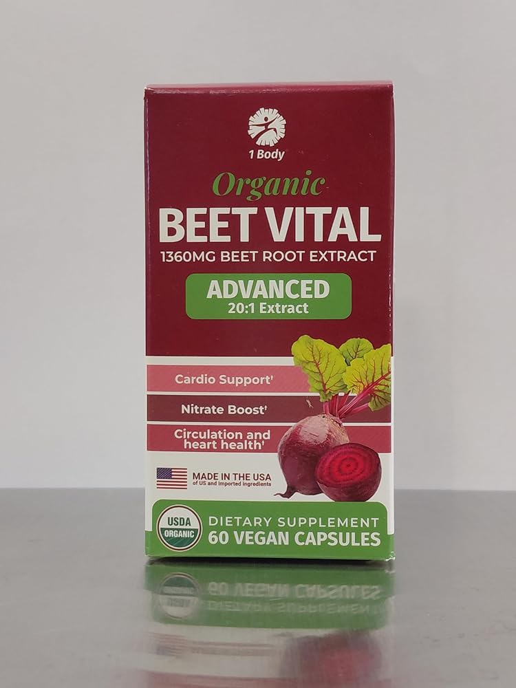 1 Body Beet Root Capsules 1360mg 20:1 Extract - 60 Capsules - image 2