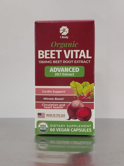 1 Body Beet Root Capsules 1360mg 20:1 Extract - 60 Capsules - image 2