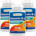 Best Naturals Vitamin B6 50 mg - 750 Tablets