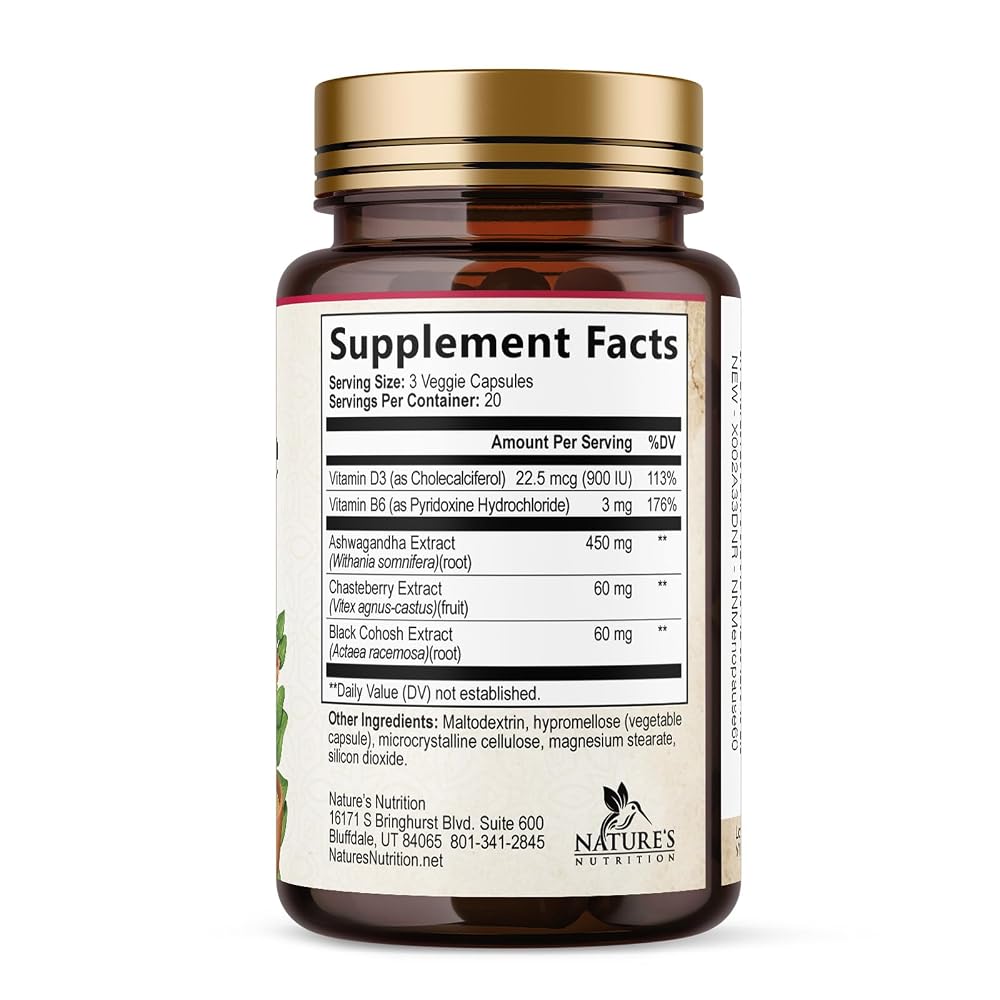 Nature's Nutrition Menopause Supplement with Dong Quai & Black Cohosh - image 9