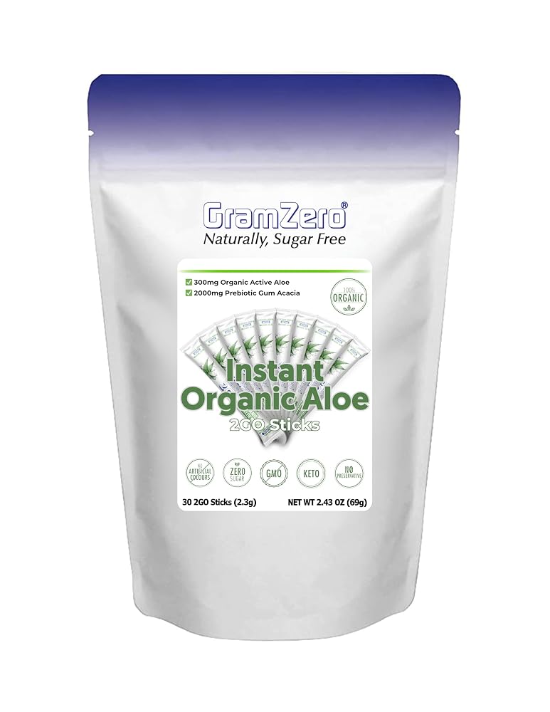 GramZero 2GO Sticks Organic Aloe Powder - 12.7 oz