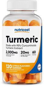 Nutricost Turmeric Gummies 2000mg - 120 Gummies