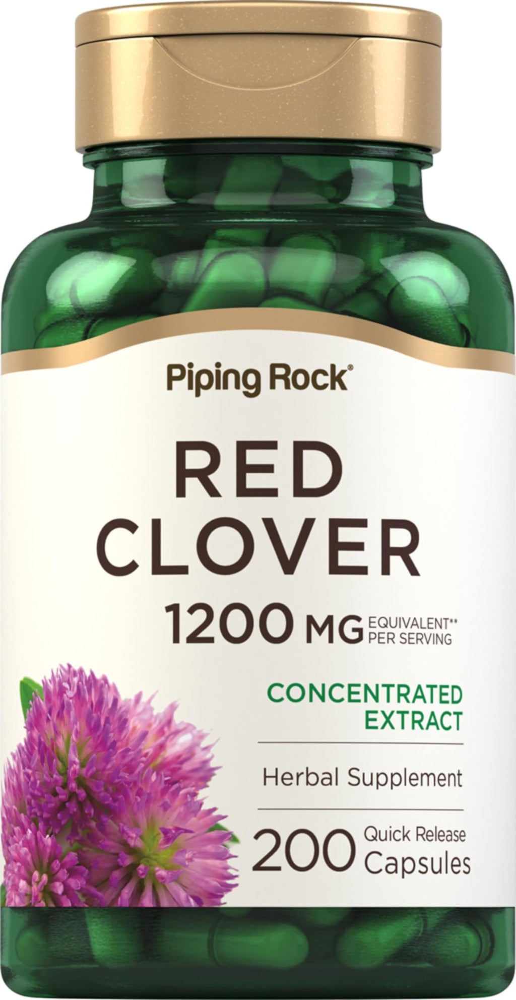 Piping Rock Red Clover Supplement - 200 Capsules